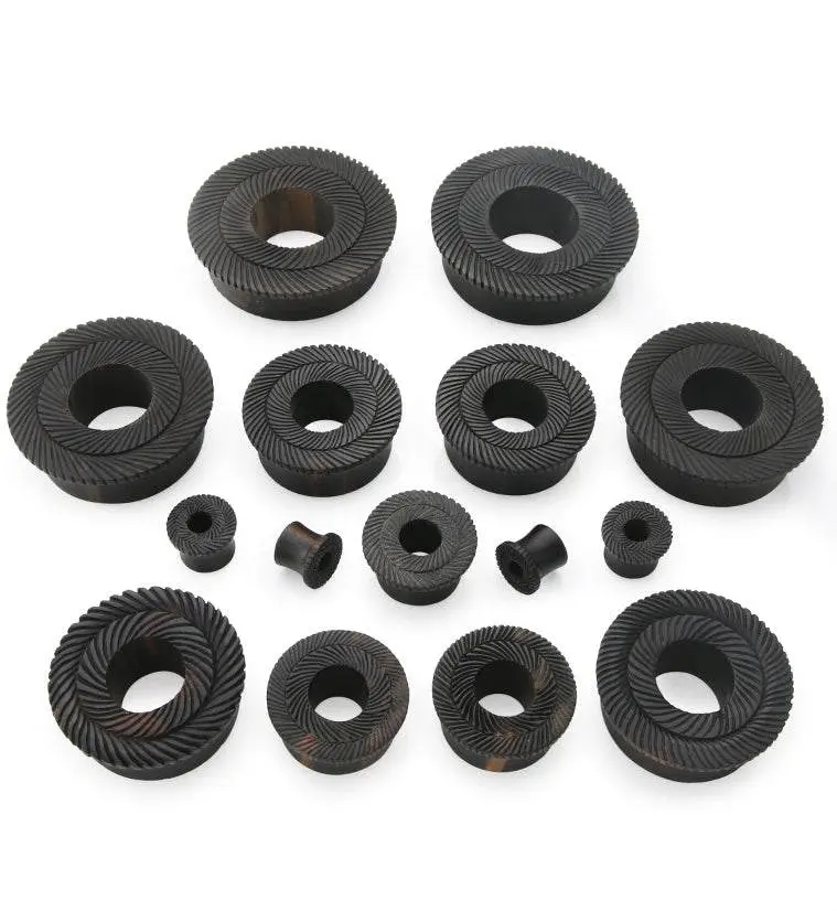 Interlace Areng Wood Mayan Flare Tunnel Plugs