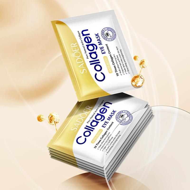 10 Pcs Crystal Collagen Eye Mask: Firm, Moisturize & Eliminate Dark Circles & Lines