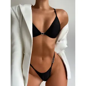 Bikinis 2025 Woman Sexy Triangle Swimwear Womens Two-piece Swimsuit Micro Bikini Womens Thong Bikini Set Brazilian Bathing Suit