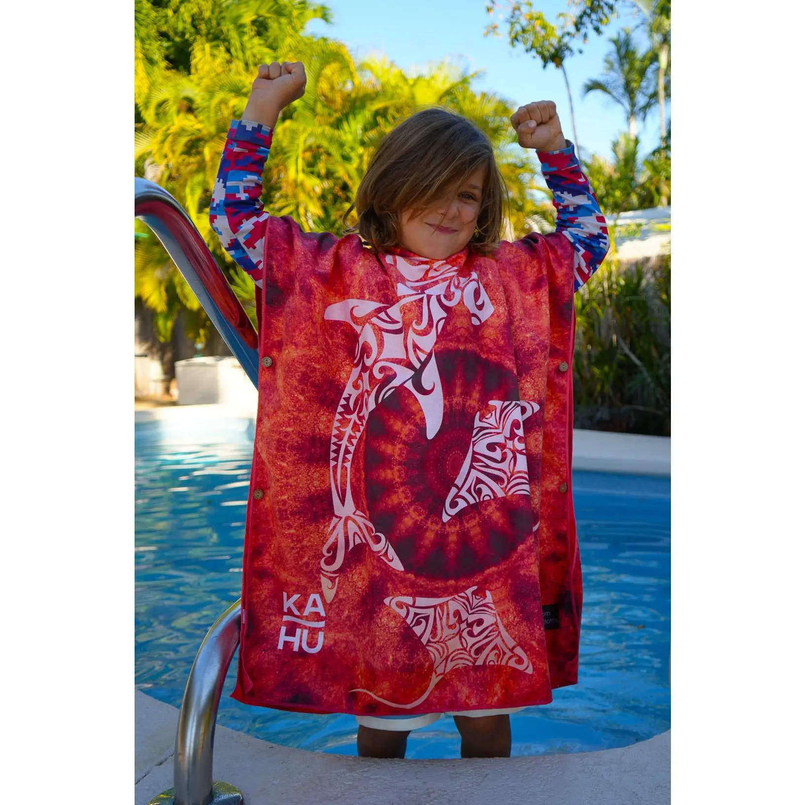 Lahui - Hawaiian Tribal Towel Poncho (Mini)