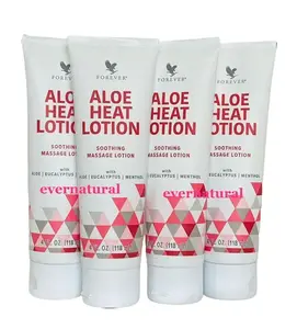 2 Packs Forever Aloe Heat Lotion - Soothing Massage Lotion with Aloe Eucalyptus Menthol for Heat Application Relief