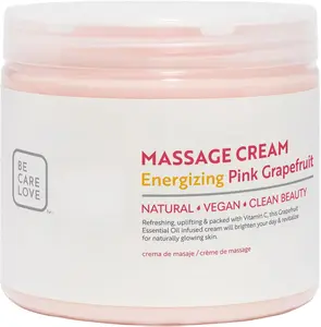 BCL SPA Massage Cream - Body Lotion & Body Cream with Organic Pink Grapefruit, Shea Butter, Aloe Vera, Vitamin E, Argan, and Almond Oils - Nourish & Revitalize skin. Home/Professional use 16 fl oz