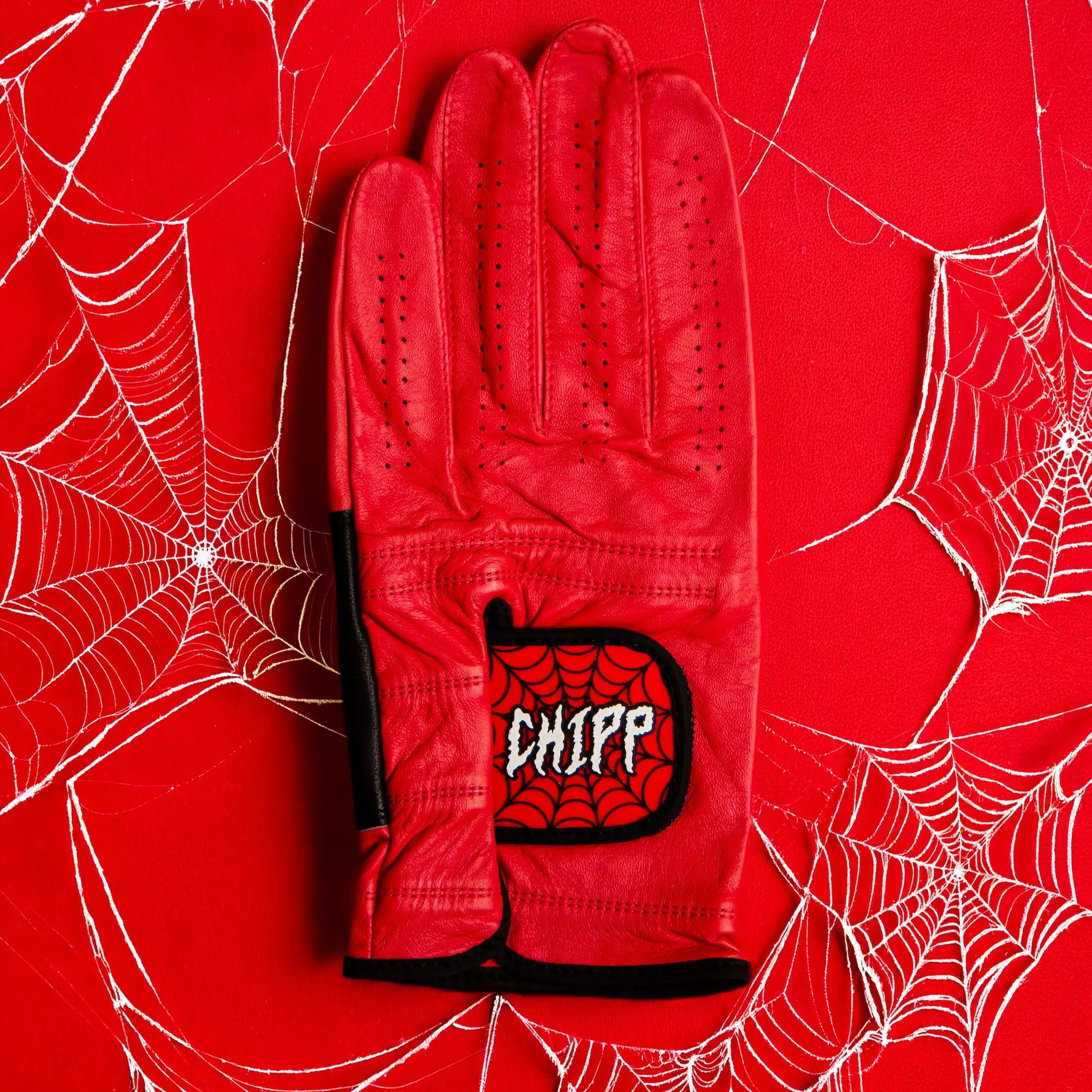 "Spider" Superhero Golf Glove | Premium Cabretta Leather | Men's Golf Accessory | Breathable, Durable, Comfortable