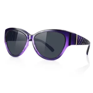 Meeloog Women Polarized Fit Over Sunglasses Covers for Glasses, Wrap Around Cat Eye Sunglasses Fit Over Shades for Driving ST6409