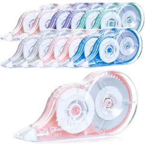Correction Tape 12 Pack Dispenser Easy to Use Applicator for Instant Corrections Study and Office Supplies 144mx5mm