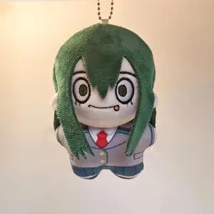 MHA Anime plush Toys Asui Tsuyu Plushies Keychain Himiko Toga Froppy Figure Katsuki Bakugo Cosplay toy backpack pendant Gifts