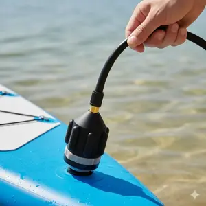 Portable Quick-Release Air Pump Adapter: Leak-Proof Multi-Size Valve Connector for Inflatables, Compatible with Outdoor Water Sports & Pressure Pumps, Inflatable Air Bed