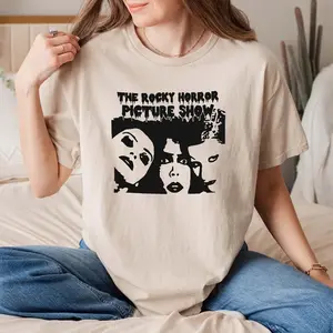 Retro Rocky Horror Picture Show Shirt , Tim Curry Tshirt , Horror Movie TShirt , Gift For Man & Women ,Unisex 100% Cotton Tee