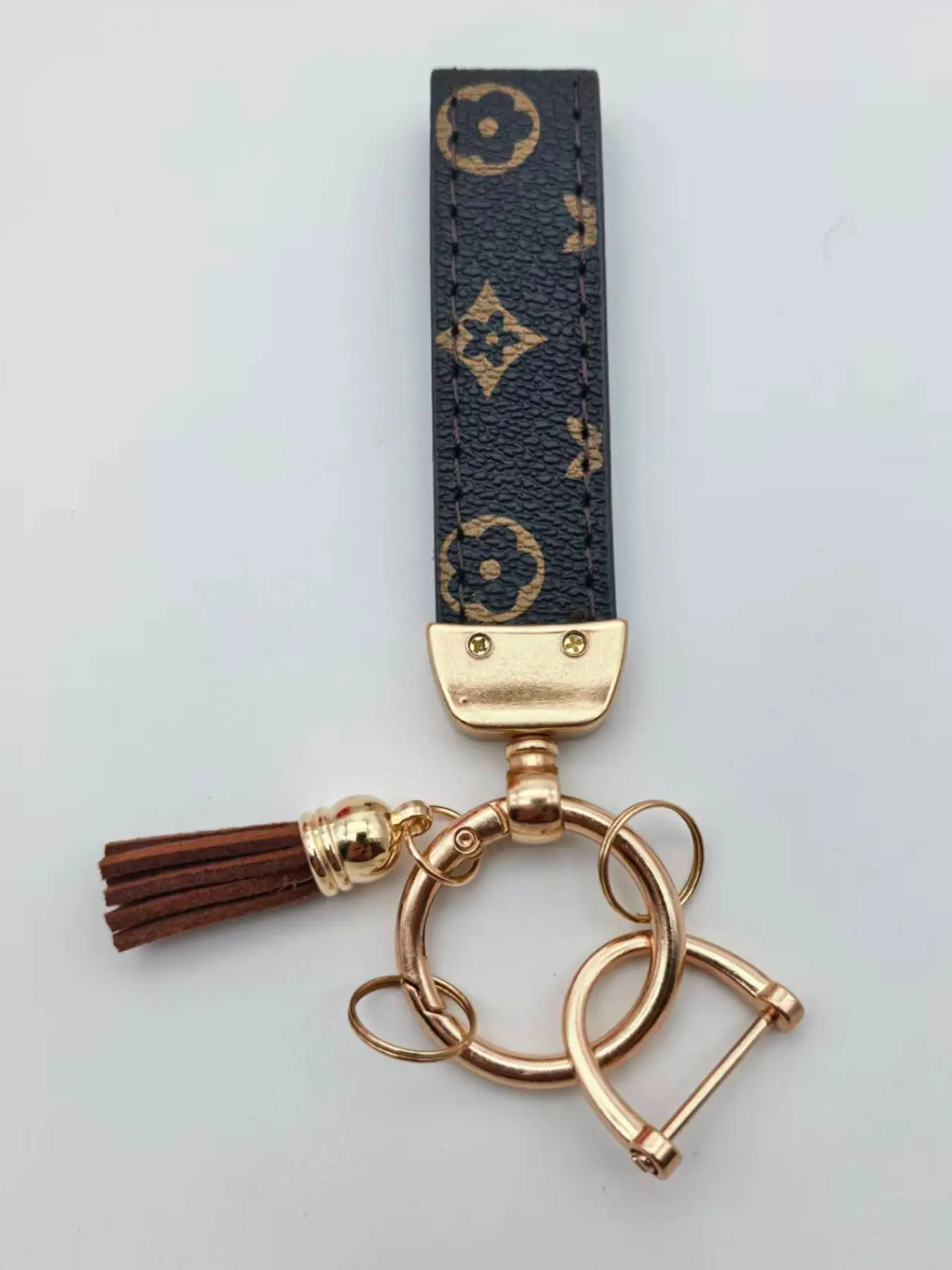 Classic Ditsy Floral Pattern Keychain, Multi-Use Car and Door Key Holder, Fashionable and Durable, Ideal Gift for Friends, Multi Function Keychain, Multifunctional Flower Keychain, Key Chain for Car Keys