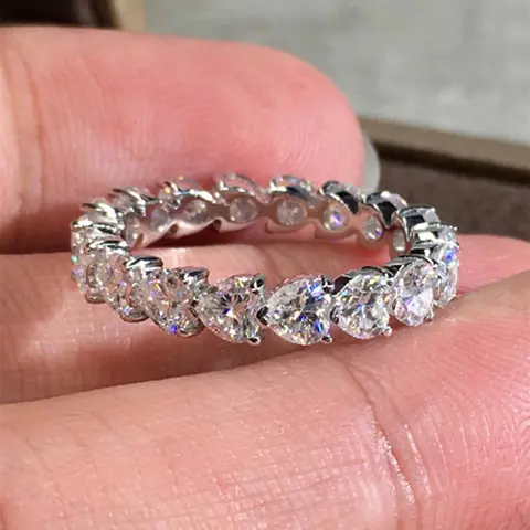 Fashion Artificial Zircon Decorated Ring for Women, Artificial Zircon Rings, Elegant Rhinestone Ring, Fashion Elegant Jewelry for Party, Daily Clothing Decor, Trendy All-match & Exquisite Jewelry for Birthday Gift, Beautiful Rings, Fashionable Jewelry