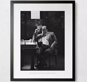 The Sopranos Tony Soprano Smoking a Cigar Premium Art ,Wall Art Poster Print ,Iconic Posters
