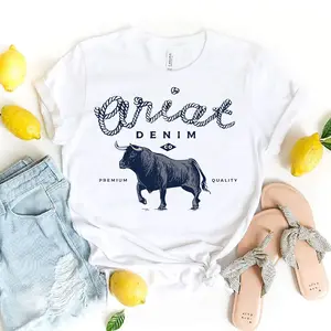 Vintage Inspired Shirt, Ariat Denim Bull, Western Flair Tee, Western Shirt America Shirt, Western Graphic Tee, Garment Dyed, Comfort Colors® Top Womenswear