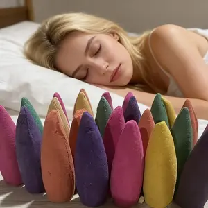 50/100pcs Large Essential Oil Incense Sticks, Long Burning Time 16 Minutes, Suitable for Yoga Tea Room Home Kitchen Hotel Office Outdoor Relaxation Ambiance