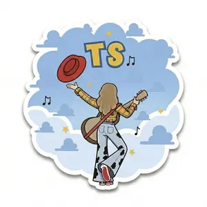 (Set of 1,2,3,5 pcs) Story Sticker, TS Fan Sticker, Laptop Phone or Water Bottle Decal