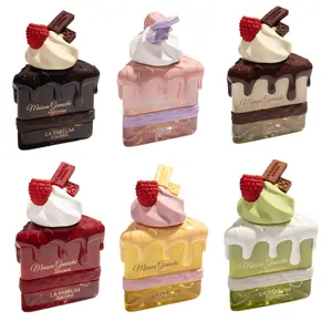 (6pc Bundle Pack) Pandan Whisper + Sweet Cloud + Cocoa Kiss + Princessa + Reve Rose + Foret Noire by La Parfum Galleria Maison Ganache EDP, 3.4 oz