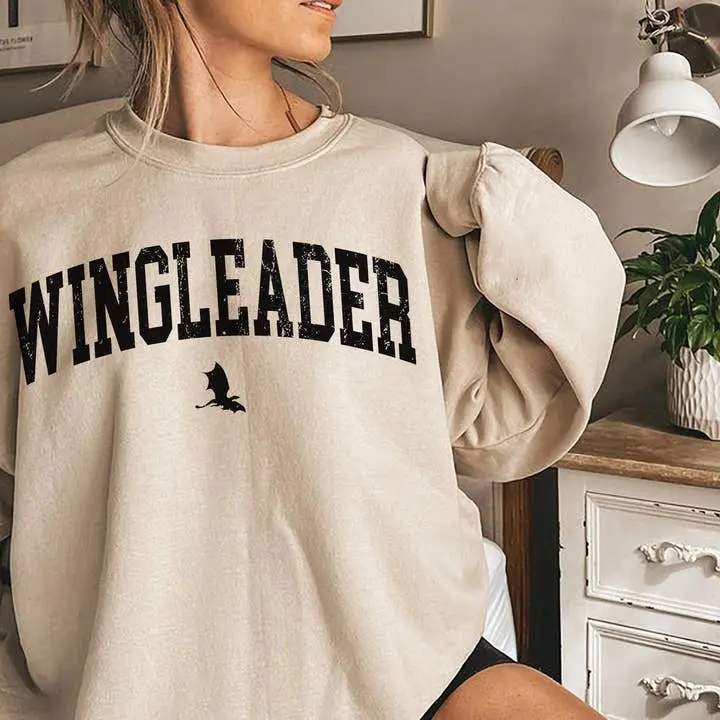 Retro 90s Wingleader Graphic sweatshirt, Xaden Riorsion Fourth Wing Sweatshirt