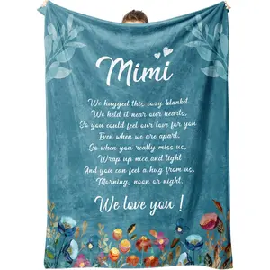 Mimi Gifts, Mimi Blanket, Birthday Gifts for Mimi, Mimi Gifts for Grandma on Mothers Day, Valentines Day, Christmas, Flannel Throw Blankets