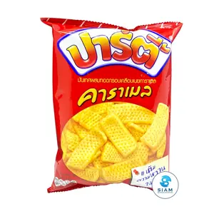Party Fried Sweet Potato Chips Coated with Butter Caramel, Original Flavor (2.1 oz) มันเทศผสมทอดกรอบเคลือบเนยคาราเมล ตราปาร์ตี้