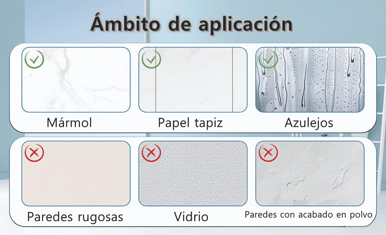 (Atención: escenarios de uso e instrucciones de instalación)Soporte de ducha con ventosa ajustable de ABS, soporte para cabezal de ducha con ventosa, sin necesidad de perforar, requiere superficie lisa.