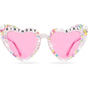 Birthday Glasses and Sunglasses for Women Girls, Birthday Themed Accessories for Birthday Party Outfit
