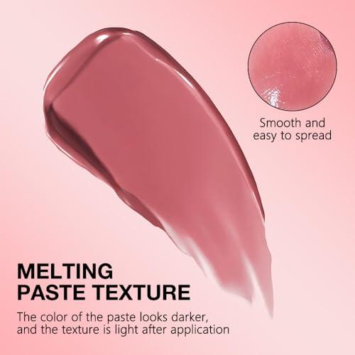 HHLTOH Pink Honey Lipstick Tinted Butter Lip Balm for Women, Natural Sheer Moisturizing Nourishing Hydrating Pink Honey Shine Tint Lipstick Tinted Lip Stain Gloss with a Hint of Natural Cherry Vegan