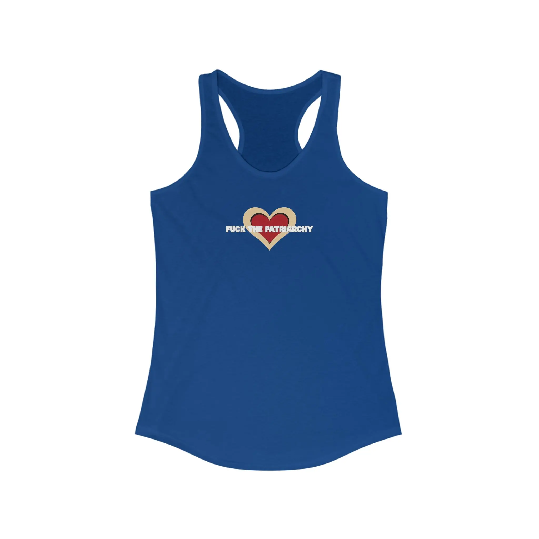 F*** THE PATRIARCHY Racerback Tank, Feminist Top for Activism, Summer Workout Gear, Bold Statement Apparel, LGBTQ+ Pridewear