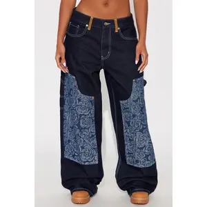Essex Loose Utility Jeans - Dark Denim