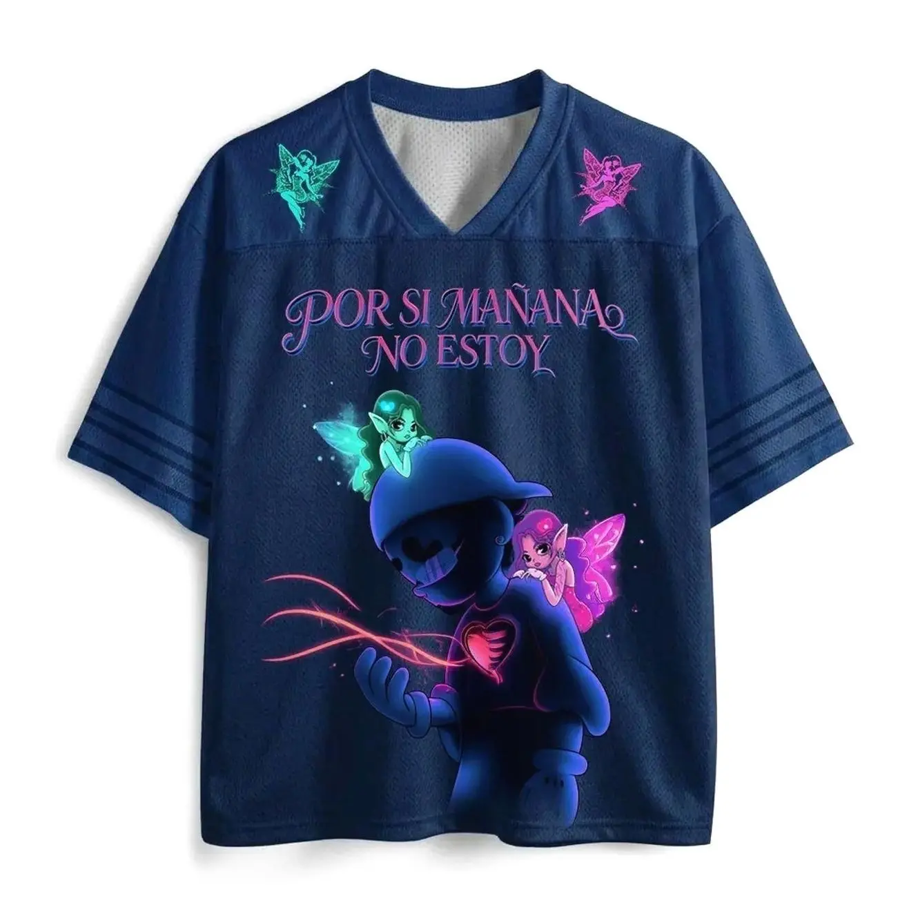 Omar Courtz Por Si Mañana No Estoy Tour 2026 Mesh Jersey, No Estoy World Tour 2026 Jersey, Ousi Fan Gift Shirt, Unisex Casual Top Tee