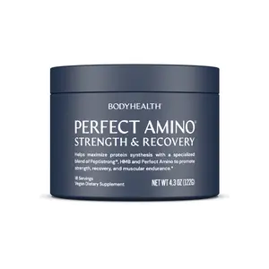BODYHEALTH Perfect Amino Strength & Recovery - Vegan, Non-GMO, Gluten-Free, Paleo & Keto Friendly, Supports Muscle Recovery & Endurance