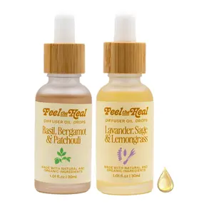 Feel the Heal Essential Oil Drops for Diffuser | Pure Aromatherapy Diffuser Oil for Relaxation & Whole Home Wellness