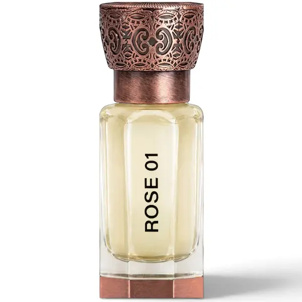 Swiss Arabian ROSE 01 Concentrated Perfume Oil 12ML – Floral Fruity Rose Lychee Vanilla Musk Scent – Attar Unisex
