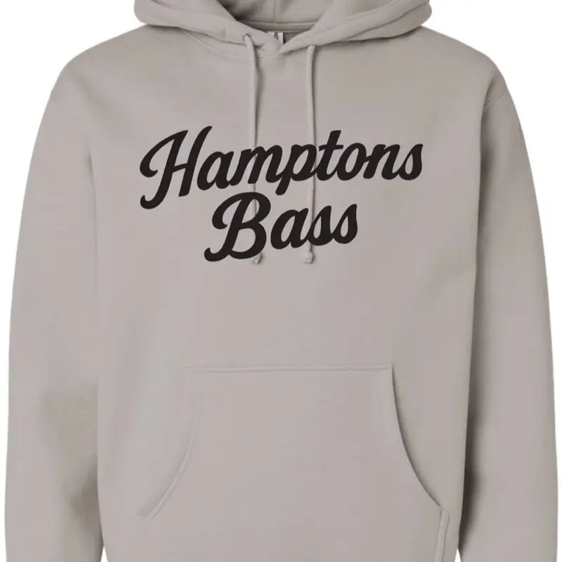 Hamptons Bass Lux Hoodie - Menswear Loose-Fitting Fleece Pullover with Cashmere-Like Interior for Coastal Lifestyle