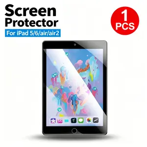 1 Piece iPad Air 2 Tempered Glass Film, Compatible with iPad 5/6/pro 9.7, 9h Hardness, Anti-Fingerprint, Scratch-Resistant, Clear Display Protection