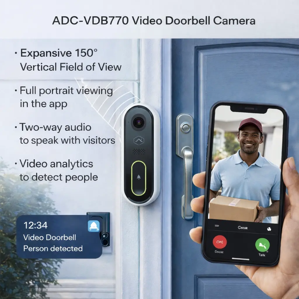 Alarm.com ADC-VDB770-TH-C Video Doorbell Camera - TikTok Shop