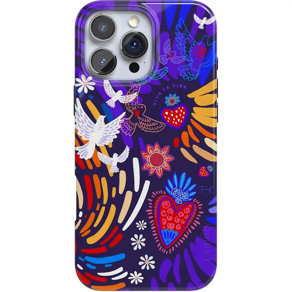 Casely iPhone 16 Pro Case | Viva La Vida | Frida Kahlo Collage | Compatible with MagSafe | Classic Ultra Thin Design