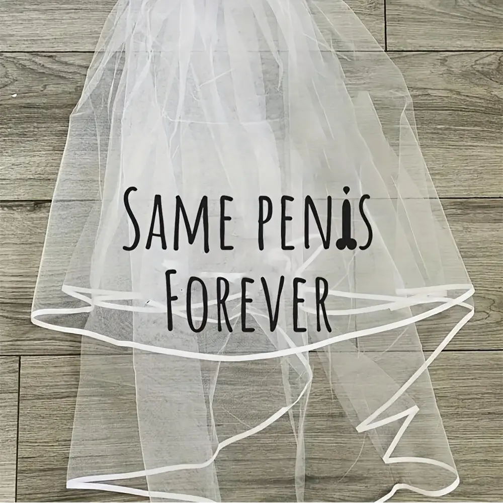 Funny Naughty Novelty white short veil With Comb disco cowgirl camping beach Bachelorette hen night Party Bach weekend Girls Trip wedding bridal shower decoration bride to be Future Mrs gift present Photo props Wedding Veils For Brides The Wedding Veil