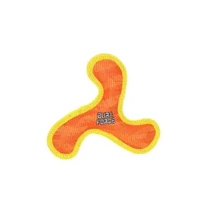Tuffy Dog Toy Duraforce Boomerang JR Colorful Durable Dog Toy with Squeakers Machine Washable & Floats on Water for Small to Medium Dogs