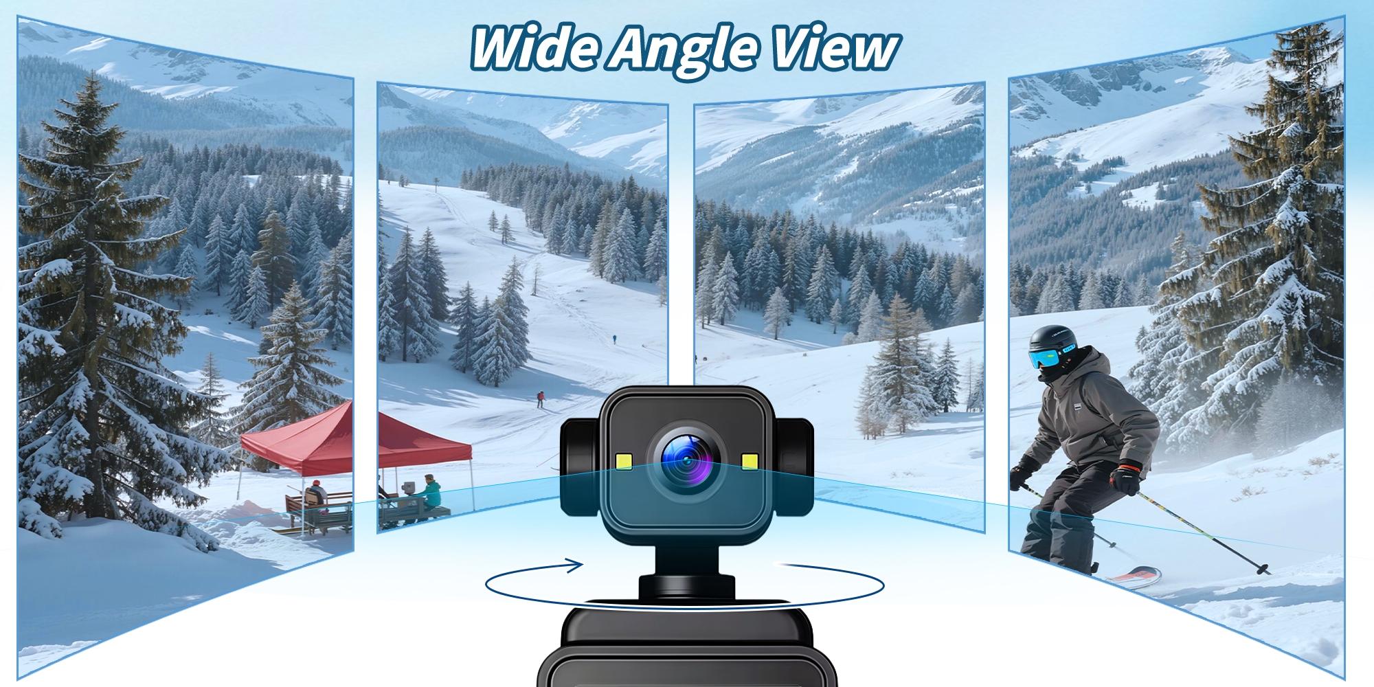 Upgraded 2.0 HD 1080P Portable Pocket Sports Camera – Ideal for vlogging, sports, outdoor travel, and daily use; features 6x zoom and wide-angle shooting; wireless vlogging camera for video recording.