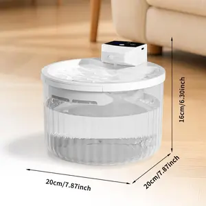 Cat Water Fountain with No Daily Refills Needed Bacteria-Free Leakage Protection for Pets