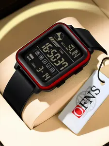 Men's Sportive Digital Watch, Fashionable Digital Watch with Luminous Dial & Waterproof Feature, Trendy Multifunctional Watch for Men for Father's Day Gift with Box