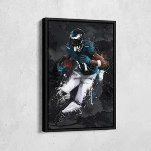 [Unframed] A.J. Brown Art Philadelphia Eagles NFL Home Decor Poster Man Cave Gift