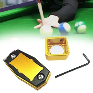Magnetic Pool Cue Tip Holder Belt Clip, Durable Aluminum Alloy, Quick Access, No Pocket Needed, Ideal for Snooker and Billiards
