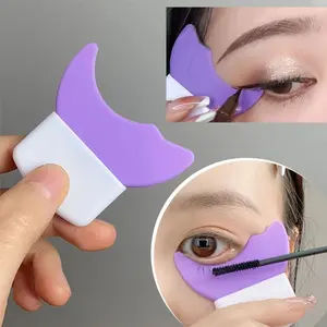Winged Eyeliner Stencil Kit, 6Pcs Reusable Silicone Makeup Stencils for Cat Eye & Eyelashes - Mascara Shield for Eyeshadow, Perfect Quick Easy Eye Makeup Tool for Beginners, Professional Results