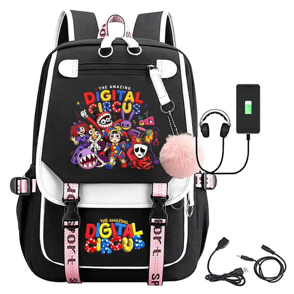 2026 New Magic Digital Circus Backpack School Bag Anime Peripheral Backpack