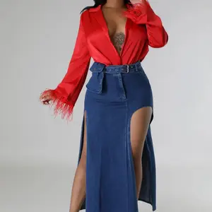Alya denim skirt