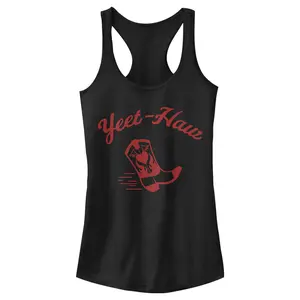 Juniors Womens Lost Gods Yeet-Haw Boot Racerback Tank Top