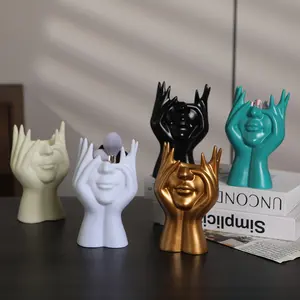 New Creative Human Body Art Desk Organizer, Multi-Functional Pen Holder & Pen Stand & Makeup Brush Container, Decorative Office Supplies, Stationery Storage Organizer