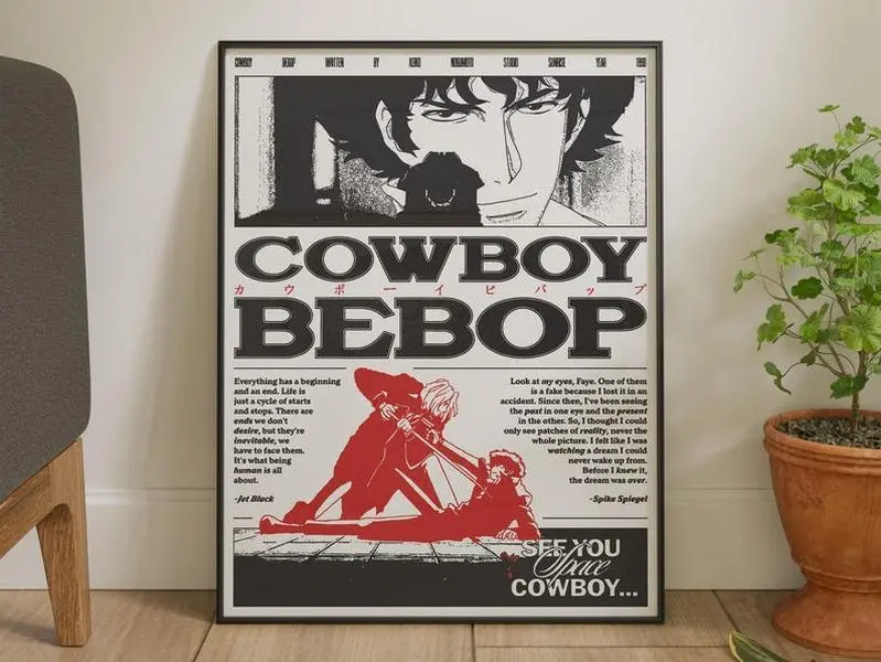 Cowboy Bebop, Anime Poster, FHD Wall Decor Wall Hangings