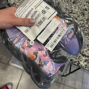 Kids K-Pop Monster Hunter Castle Print Casual Sports Shoes, Sporty Breathable Shoes, Breathable Mesh Upper, Eva Sole, Unisex, All Seasons, Comfortable Fit