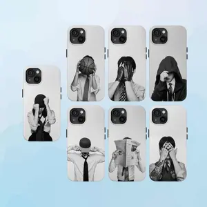 Idol Group Phone Case Collection, Group Phone Case, Idol Tough Phone Case, Retro Black and White Cover, Vintage Phone